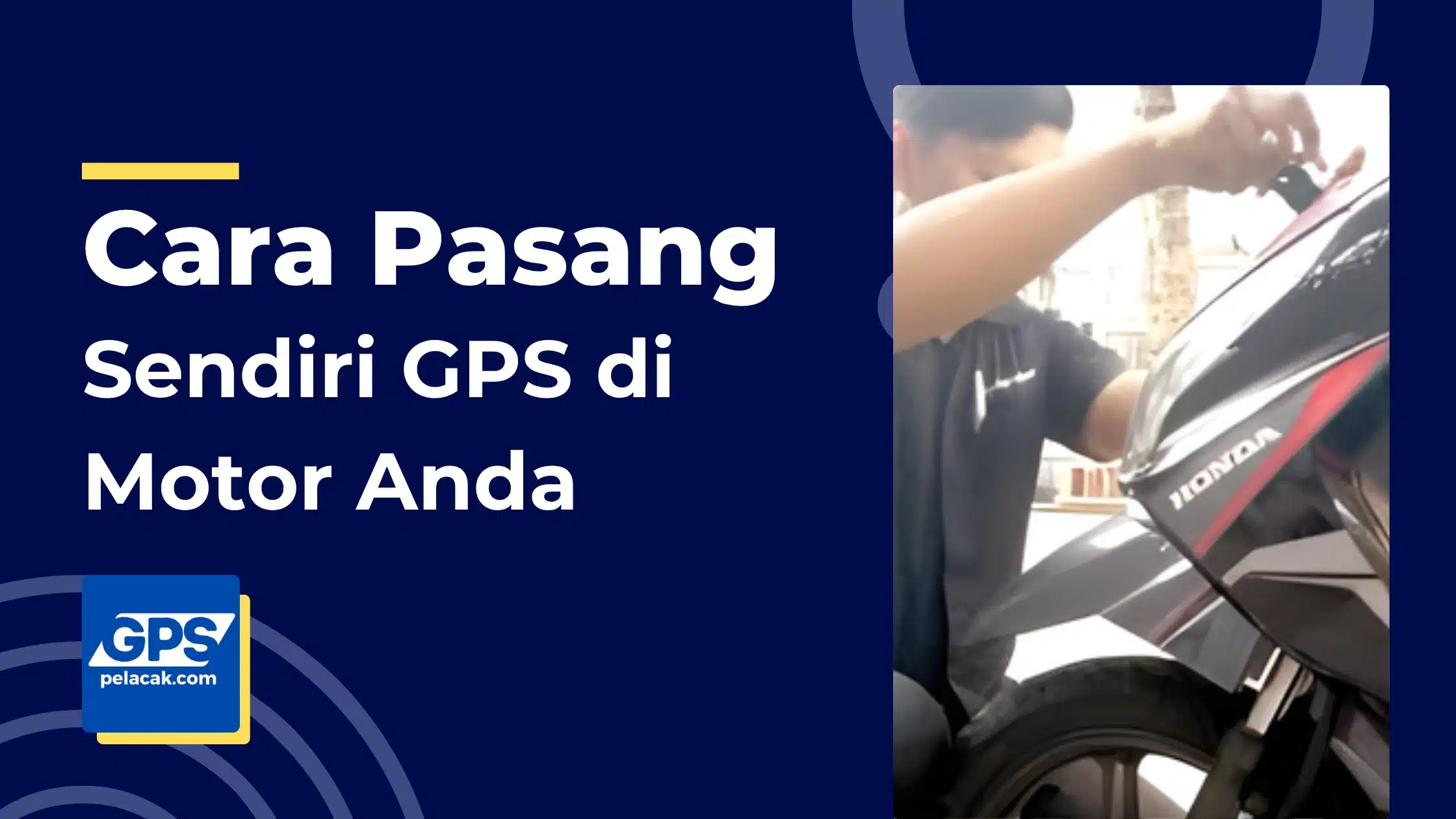 cara pasang gps motor sendiri